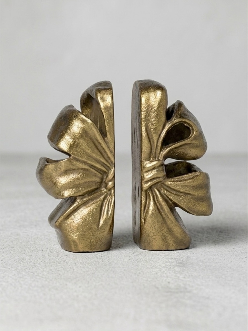 2pc Gold Metal Bow Bookends - THRESHOLD designed with STUDIO MCGEE